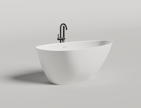 Ванна из искусственного камня Salini PAOLA 1015203MF 160х80 отдельностоящая асимметричная
